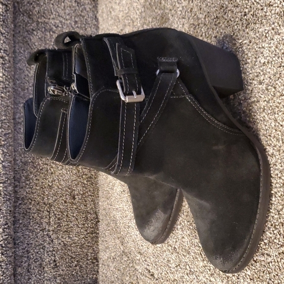 New Sam Edelman Myra Ankle boots block heels Suede upper shoes - Picture 5 of 13